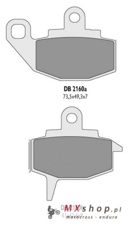 DELTA BRAKING KLOCKI HAMULCOWE KH130 - ZASTĘPUJĄ DB2160MX-D I DB2160QD-D