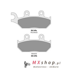 DELTA BRAKING KLOCKI HAMULCOWE KH172 PRZÓD YAMAHA XT600 92-03, XT660 91-98 - ZASTĘPUJĄ DB2690MX-N ORAZ DB2690QD-N