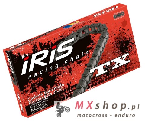 IRIS 415 TX-136 ŁAŃCUCH NAPĘDOWY (136-OGNIW) BEZ O-RINGÓW (OTWARTY + ZAPINKA) KOLOR CZARNY IRIS 415 TX-136 ŁAŃCUCH NAPĘDOWY (136-OGNIW) BEZ O-RINGÓW (OTWARTY + ZAPINKA) KOLOR CZARNY