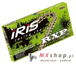 IRIS 428 RXP-112 ŁAŃCUCH NAPĘDOWY (112-OGNIW) BEZ O-RINGÓW (OTWARTY + ZAPINKA) KOLOR ZŁOTY (MOTOCROSS DO 85CCM) (24,0KN)