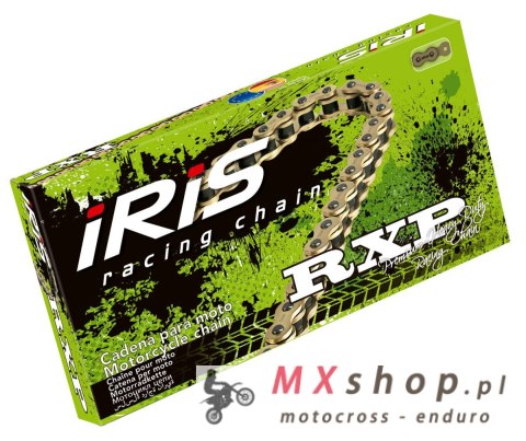 IRIS 428 RXP-112 ŁAŃCUCH NAPĘDOWY (112-OGNIW) BEZ O-RINGÓW (OTWARTY + ZAPINKA) KOLOR ZŁOTY (MOTOCROSS DO 85CCM) (24,0KN) IRIS 428 RXP-112 ŁAŃCUCH NAPĘDOWY (112-OGNIW) BEZ O-RINGÓW (OTWARTY + ZAPINKA) KOLOR ZŁOTY (MOTOCROSS DO 85CCM) (24,0KN)