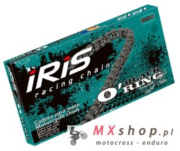 IRIS 530 OR-100 ŁAŃCUCH NAPĘDOWY (100-OGNIW) O-RING (OTWARTY + ZAKUWKA) KOLOR CZARNY (DO 900CCM) (40,0KN)