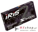 IRIS 530 XR-124 ŁAŃCUCH NAPĘDOWY (124-OGNIW) X-RING (OTWARTY + ZAKUWKA) KOLOR CZARNY (DO 1000CCM) (41,0KN)