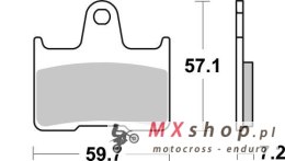 SBS KLOCKI HAMULCOWE KH254 STREET PERFORMANCE (EXCEL) SINTER KOLOR ZŁOTY BMW M 1000 RR '21-'23 TYŁ