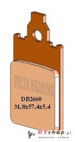 DELTA BRAKING KLOCKI HAMULCOWE KH116 PRZÓD APRILIA AF-1 50 '86-'92, YAMAHA DT 50R '97-'01, PIAGGIO FREE 50 '95-'01, BETA TEMPO 5