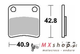 DELTA BRAKING KLOCKI HAMULCOWE KH257/2 (HAMULEC PARKINGOWY) APRILIA MANA 850 '08-'14, SRV 850 '12-'19, BMW C 600/650 '13-'21, HO