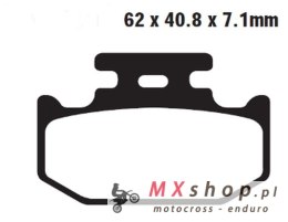 DELTA BRAKING KLOCKI HAMULCOWE KH497 HAMULEC POSTOJOWY / PARKING BRAKE YAMAHA YXC 700 VIKING '15-'22, YXM 700 WOLVERINE/VIKING '