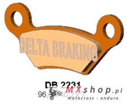 DELTA BRAKING KLOCKI HAMULCOWE KH609 PRZÓD/TYŁ JCB 800D/1000D GROUNDHOG '08-'09, 800D/1000D WORKMAX '10-'14, TYŁ JOHN DEERE XUV 
