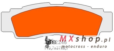 DELTA BRAKING KLOCKI HAMULCOWE KH676 PRZÓD YAMAHA YXF 1000R WOLVERINE '21-'22, YXZ 1000R '16-'22 DELTA BRAKING KLOCKI HAMULCOWE KH676 PRZÓD YAMAHA YXF 1000R WOLVERINE '21-'22, YXZ 1000R '16-'22