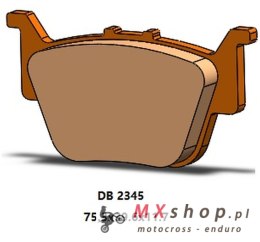 DELTA BRAKING KLOCKI HAMULCOWE KH714 TYŁ KH714 HONDA SXS 500 PIONEER '15-'22, SXS 520 PIONEER '21-'22, SXS 700 PIONEER '16-'22