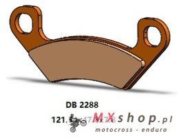 DELTA BRAKING KLOCKI HAMULCOWE KH742 TYŁ ARCTIC CAT PROWLER 812 PRO '19-'21, WILDCAT 1000 '19-'21, CUSHMAN HAULER DIESEL '19-'20