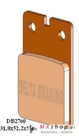 DELTA BRAKING KLOCKI HAMULCOWE KH99 PRZÓD APRILIA TR 125/260 '86-'88, BENELLI DEVIL/SPRING 50 '92-, MALAGUTI EVOLUTION/RAID 50 '