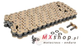 DID 525ZVMX2G&G-112 ŁAŃCUCH ZŁOTY / ZŁOTY (112 OGNIW) X-RING (525ZVMXGB112)(OTWARTY + ZAKUWKA)