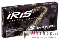 IRIS 525 XR-112 ŁAŃCUCH NAPĘDOWY (112-OGNIW) X-RING (OTWARTY + ZAKUWKA) KOLOR ZŁOTY (DO 900CCM) (39,0KN)