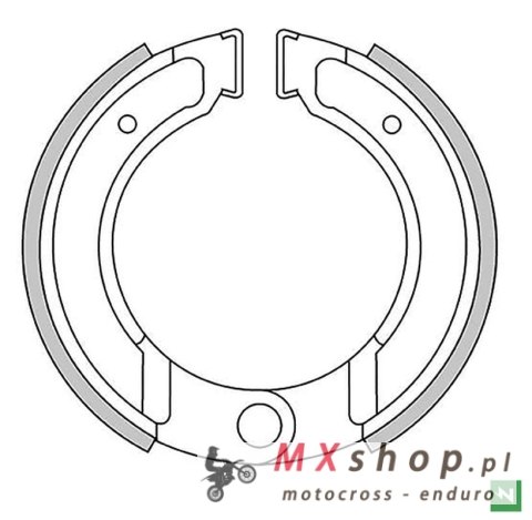 NEWFREN SZCZĘKI HAMULCOWE TYŁ HONDA CR 480R '82, KTM GS 125/175 '72-'82, MC 250 '74-'83, MX 250 '74-'81 (130X30MM) NEWFREN SZCZĘKI HAMULCOWE TYŁ HONDA CR 480R '82, KTM GS 125/175 '72-'82, MC 250 '74-'83, MX 250 '74-'81 (130X30MM)