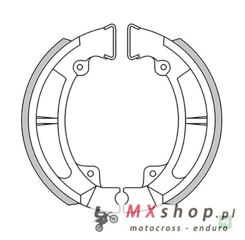 NEWFREN SZCZĘKI HAMULCOWE TYŁ KAWASAKI KLR 250 '84-'05, KL 250 '80-'84, PRZÓD KDX 200 '83-'85 (120X35MM) NEWFREN SZCZĘKI HAMULCOWE TYŁ KAWASAKI KLR 250 '84-'05, KL 250 '80-'84, PRZÓD KDX 200 '83-'85 (120X35MM)