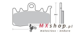 SBS KLOCKI HAMULCOWE KH630 STREET PERFORMANCE (EXCEL) SINTER KOLOR ZŁOTY PASUJE DO: HARLEY DAVIDSON 975 BRONX, RA 1250 PAN AMERI