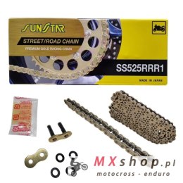 SUNSTAR ŁAŃCUCH NAPĘDOWY 525RRR1-110G (525ZVMXG) DO 1100 CCM (XW RING) KOLOR ZŁOTY (525RRR1110G) - ZASTĘPUJE SS525RTG1-110G - WY