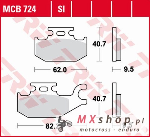 TRW ZF KLOCKI HAMULCOWE KH ORGANIC BENELLI CAFFE NERO 250 '08-, SUZUKI UH 125 BURGMAN '07-, UX 125/150 SIXTEEN '08-'13, UH 200 B TRW ZF KLOCKI HAMULCOWE KH ORGANIC BENELLI CAFFE NERO 250 '08-, SUZUKI UH 125 BURGMAN '07-, UX 125/150 SIXTEEN '08-'13, UH 200 B