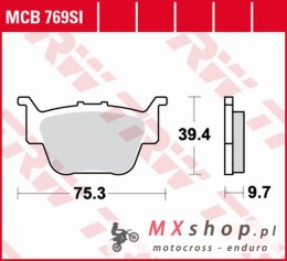 TRW ZF KLOCKI HAMULCOWE KH SINTER OFFROAD HONDA TRX 450 '04-'09, TRX 650 '03-'05, TRX 680 '06-'13, TRX 420 '09-, TYŁ, KYMCO URBA