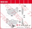 TRW ZF KLOCKI HAMULCOWE KH041 ORGANIC YAMAHA RD 250/RD 400S '78-'79 (PRZÓD/TYŁ) XS 400/750 '80-'83, XS 850 '82 PRZÓD