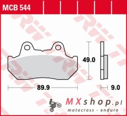 TRW ZF KLOCKI HAMULCOWE KH069 KH069/2/3 ORGANIC HONDA CBX 125F '84-'88, CN 250 HELIX '86-'99, NSR 250/400R '85-'86, CB 450 '83-'