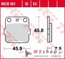 TRW ZF KLOCKI HAMULCOWE KH084 ORGANIC ECO HONDA CRF 150R '07-, PRZÓD TRX 400 '99-'09, PRZÓD/TYŁ KX 80/85 '88-, KX 100 '89-'09, S