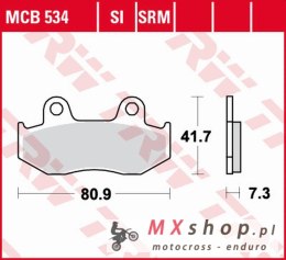 TRW ZF KLOCKI HAMULCOWE KH092 ORGANIC HONDA CR 125R '84-'86, MTX 125 '85-'95, NES/SH 125/150 '00-'08, XL 125R '85-'91, XL 250R '