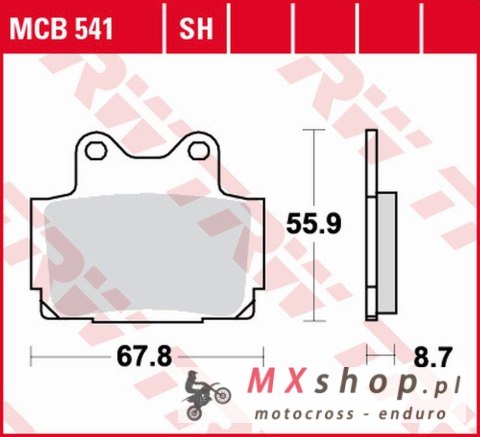 TRW ZF KLOCKI HAMULCOWE KH104 SINTER STREET YAMAHA FZR 250 '87-'88, TZR '85-'92, FZ 600 '86-'87, FZS 600 FAZER '98-'03, XJ 600N/ TRW ZF KLOCKI HAMULCOWE KH104 SINTER STREET YAMAHA FZR 250 '87-'88, TZR '85-'92, FZ 600 '86-'87, FZS 600 FAZER '98-'03, XJ 600N/