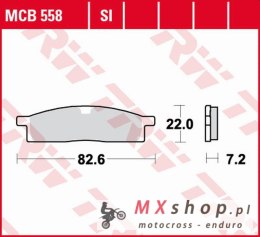 TRW ZF KLOCKI HAMULCOWE KH119 SINTER OFFROAD YAMAHA DT 50 '98-, YZ 65 '18-, YZ 80 '86-'01, YZ 85 '02-, PRZÓD