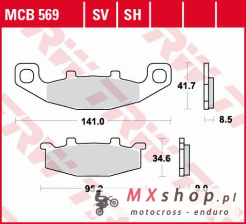 TRW ZF KLOCKI HAMULCOWE KH129 SINTER STREET KAWASAKI GPZ 400R '89-, ZZR 500/600 '90-'92, GPX 600R '88-'99, ZR 750 '91-'99, GPZ 9 TRW ZF KLOCKI HAMULCOWE KH129 SINTER STREET KAWASAKI GPZ 400R '89-, ZZR 500/600 '90-'92, GPX 600R '88-'99, ZR 750 '91-'99, GPZ 9