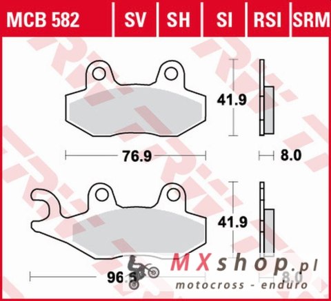 TRW ZF KLOCKI HAMULCOWE KH135 SINTER STREET KAWASAKI KLX 125 '10-'13, KX 125/250/500 '89-'93, KDX 200/250 '93-'94, KLX '09-'17, TRW ZF KLOCKI HAMULCOWE KH135 SINTER STREET KAWASAKI KLX 125 '10-'13, KX 125/250/500 '89-'93, KDX 200/250 '93-'94, KLX '09-'17,
