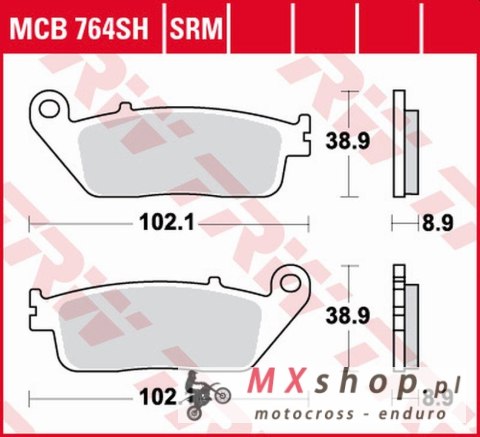 TRW ZF KLOCKI HAMULCOWE KH142 SINTER HONDA FJS 400 SILVERWING '06-'16, FJS 600 SILVERWING '01-'16, YAMAHA XC 125 MAJESTY '14-'15 TRW ZF KLOCKI HAMULCOWE KH142 SINTER HONDA FJS 400 SILVERWING '06-'16, FJS 600 SILVERWING '01-'16, YAMAHA XC 125 MAJESTY '14-'15
