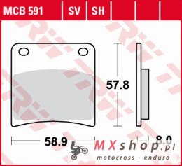 TRW ZF KLOCKI HAMULCOWE KH146 SINTER STREET SUZUKI VX 800 '90-'95, GSX 1100G '91-'93 TYŁ