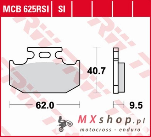 TRW ZF KLOCKI HAMULCOWE KH152 SINTER OFFROAD RACING KAWASAKI KX 125/250/500 '89-'95, SUZUKI RM 125/250 '89-'95, RM-X 250 '89-'98 TRW ZF KLOCKI HAMULCOWE KH152 SINTER OFFROAD RACING KAWASAKI KX 125/250/500 '89-'95, SUZUKI RM 125/250 '89-'95, RM-X 250 '89-'98