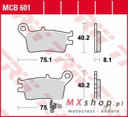 TRW ZF KLOCKI HAMULCOWE KH153 ORGANIC HONDA CRM 250R '89-'90 TYŁ