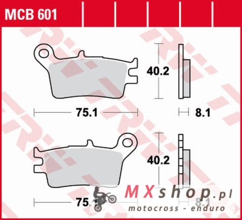 TRW ZF KLOCKI HAMULCOWE KH153 ORGANIC HONDA CRM 250R '89-'90 TYŁ TRW ZF KLOCKI HAMULCOWE KH153 ORGANIC HONDA CRM 250R '89-'90 TYŁ
