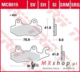 TRW ZF KLOCKI HAMULCOWE KH165 SINTER TRACK CAGIVA CANYON 900 '97-'00, ELEPHANT 900 '90-'93, NAVIGATOR 1000 '00-'05, KAWASAKI EX 
