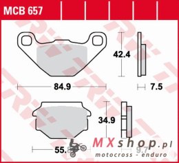 TRW ZF KLOCKI HAMULCOWE KH173 ORGANIC APRILIA SX 125 '08-'14, GILERA EGALET 50 '95-'99, MUZ BAGHIRA/MASTIFF 660 '97-'07, SUPERMO