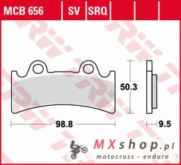 TRW ZF KLOCKI HAMULCOWE KH190 SINTER STREET TRIUMPH DAYTONA 900 SUPER III '94-'96, YAMAHA YZF 750R/SP '93-'98, FZR 1000 GENESIS 