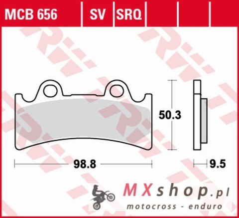 TRW ZF KLOCKI HAMULCOWE KH190 SINTER STREET TRIUMPH DAYTONA 900 SUPER III '94-'96, YAMAHA YZF 750R/SP '93-'98, FZR 1000 GENESIS TRW ZF KLOCKI HAMULCOWE KH190 SINTER STREET TRIUMPH DAYTONA 900 SUPER III '94-'96, YAMAHA YZF 750R/SP '93-'98, FZR 1000 GENESIS