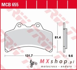 TRW ZF KLOCKI HAMULCOWE KH191 ORGANIC YAMAHA GTS 1000 '93-'99 PRZÓD