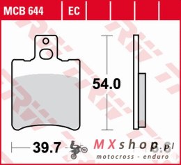 TRW ZF KLOCKI HAMULCOWE KH193 ORGANIC APRILIA RS 50 '95-'98, SR 50 '93-'04, YAMAHA YA/YM 50 '95-'98, YQ 50 AEROX '96-'12, BWS 10