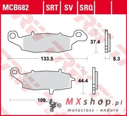 TRW ZF KLOCKI HAMULCOWE KH229 SINTER TRACK KAWASAKI NINJA 400 '11-, ER-6 '06-'16, VN 900 '06-'17, VN 1500/1600 '00-'08, VN 1700 