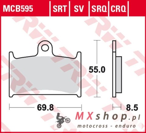 TRW ZF KLOCKI HAMULCOWE KH236 SINTER TRACK SUZUKI GSX-R 400 '90-'95, GSX-R 750 '88-'93, GSX-R 1000 '89-'92,TRIUMPH DAYTONA/SPEED TRW ZF KLOCKI HAMULCOWE KH236 SINTER TRACK SUZUKI GSX-R 400 '90-'95, GSX-R 750 '88-'93, GSX-R 1000 '89-'92,TRIUMPH DAYTONA/SPEED