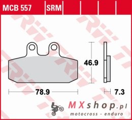 TRW ZF KLOCKI HAMULCOWE KH256 SINTER APRILIA ATLANTIC 500 '02-'05, SCARABEO 500 '02-'12, LEONARDO 250 '99-'04, SCARABEO 150 '99-