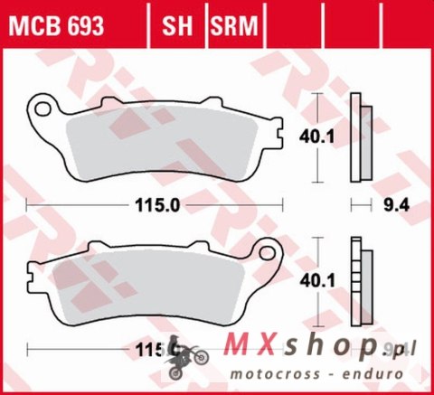 TRW ZF KLOCKI HAMULCOWE KH281 SINTER HONDA FES 125/150 PANTHEON '98-'06, FES 250 FORESIGHT '98-'05 PRZÓD TRW ZF KLOCKI HAMULCOWE KH281 SINTER HONDA FES 125/150 PANTHEON '98-'06, FES 250 FORESIGHT '98-'05 PRZÓD