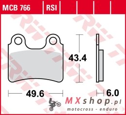 TRW ZF KLOCKI HAMULCOWE KH303 ORGANIC GAS GAS TXT 125/200/250/280/300 '04-'11, SHERCO TRIALS 125/250/290/320 '06-, HONDA COTA 30