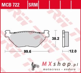 TRW ZF KLOCKI HAMULCOWE KH319 ORGANIC YAMAHA XP 500/530 T-MAX '01-'18, TDM 900 '02-'14, XV/XVS 950 '09-'18, XT 1200Z TENERE '11-