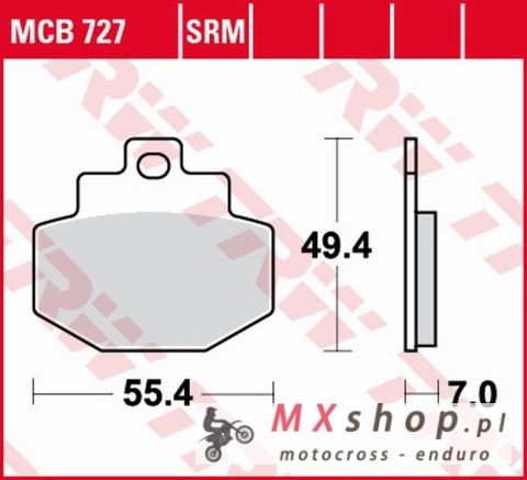 TRW ZF KLOCKI HAMULCOWE KH321 ORGANIC BENELLI ADIVA 125/150 '00-'06, PIAGGIO GTX/HEXAGON 125 '00-'03, VESPA GTS '07-, GTV 125 '0 TRW ZF KLOCKI HAMULCOWE KH321 ORGANIC BENELLI ADIVA 125/150 '00-'06, PIAGGIO GTX/HEXAGON 125 '00-'03, VESPA GTS '07-, GTV 125 '0